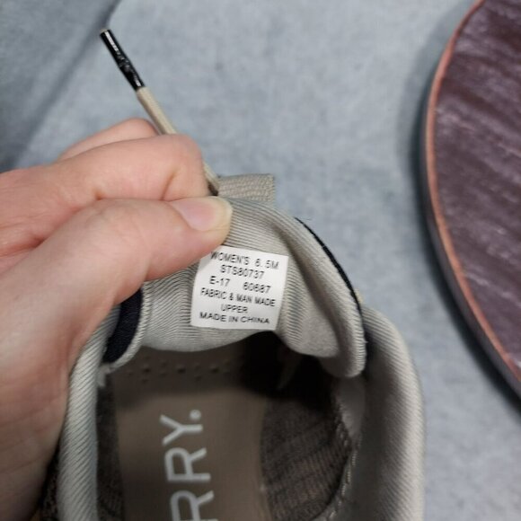 Sperry Mens Size 6.5 Gray Wool & Synthetic Sneakers - Picture 8 of 9